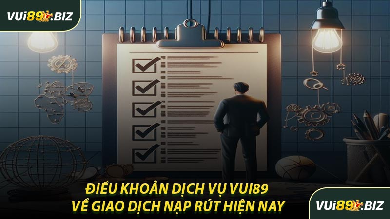 Điều Khoản Dịch Vụ VUI89 Về Giao Dịch Nạp Rút Hiện Nay
